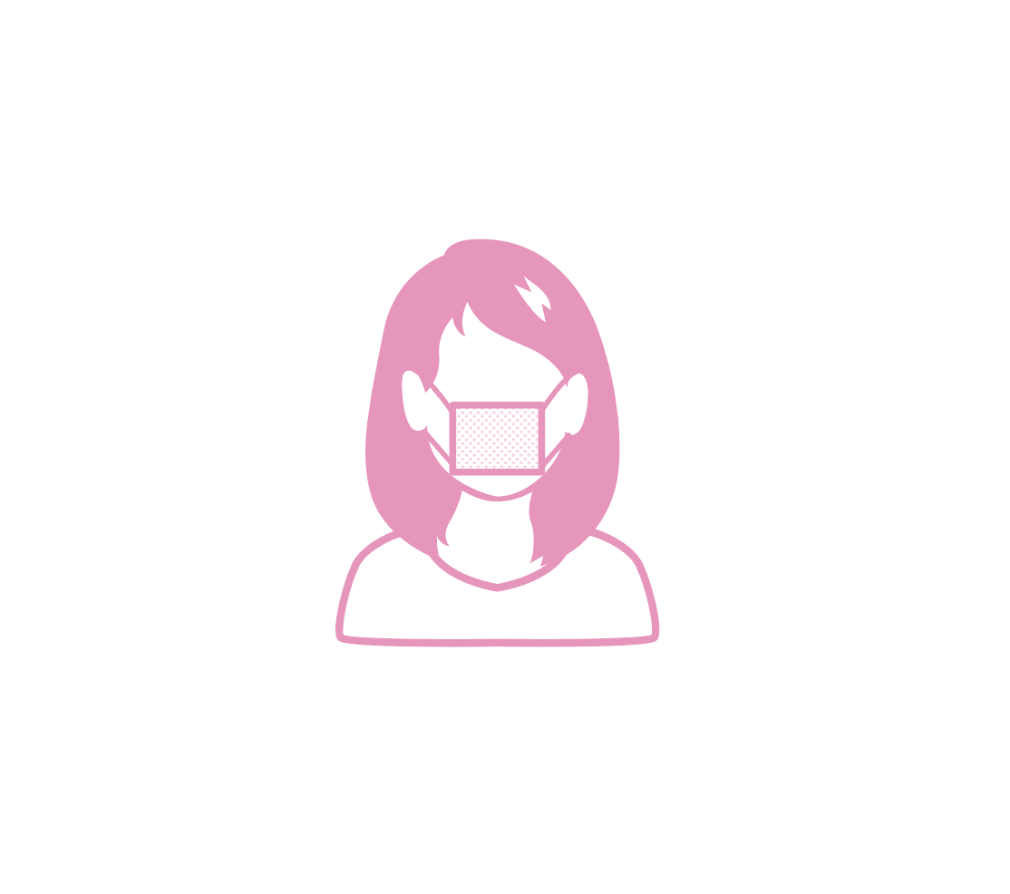 マスクをつけた女性のアイコン Mask Icon 素材集 アイコン素材 フリー素材 ブログ